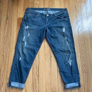 Woman’s cropped Hudson jeans size 32.